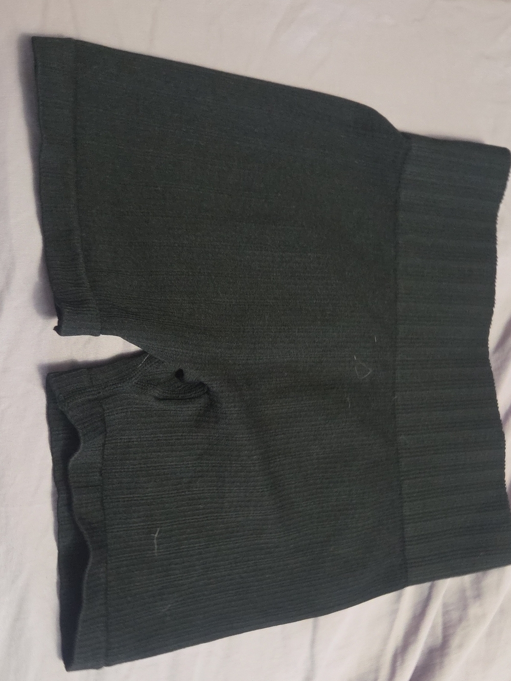 Aeropostale Women's Black Ribbed Knit Shorts